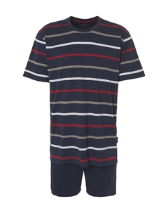 Мужская пижама-двойка в полоску, цвет Bluemediummelan Götzburg