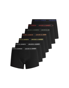 Мужские боксеры, 7 шт. - JACBASIC TRUNKS, хлопок стрейч, черный Jack & jones