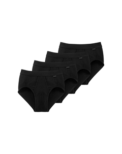 Набор трусов / трусов, комплект из 4 шт. Cotton Essentials Authentic, черный Schiesser