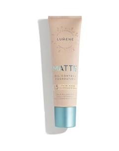 Matt Control безмасляная основа для жирной и комбинированной кожи с полным покрытием и арктической морошкой 30 мл 0,5 светлый нюдовый Lumene