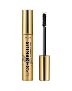 Тушь для ресниц Lash Genius Multitask & Multiply Blackest Black с щеточкой Smart Control и гелевой формулой Quick-Glide 10 мл Avon