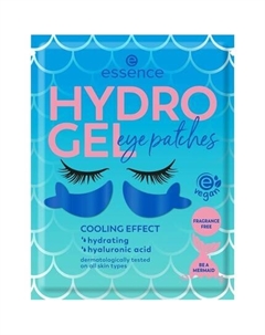 Гидрогелевые патчи для глаз № 03 Синие Увлажняющие Питательные Охлаждающие Веганские Без масла Без отдушек Без спирта 1 пара Essence