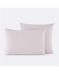 Наволочка из хлопка Teinture vgtale розовый La redoute interieurs