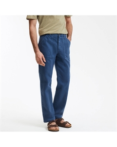 Брюки прямого покроя синий La redoute collections