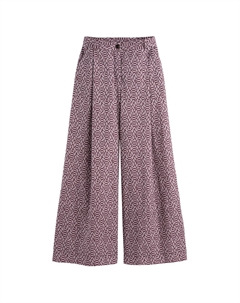 Брюки широкие с принтом и высокой посадкой Romy другие Laredoute