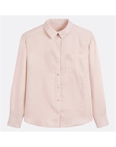 Рубашка свободного покроя льняная Signature MARLENE бежевый La redoute collections