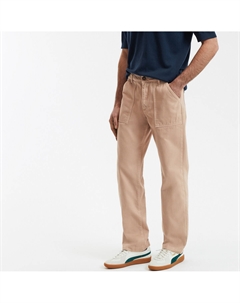 Брюки прямого покроя бежевый La redoute collections