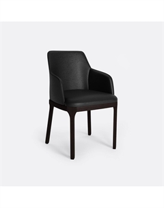 Стул из велюра черный Laredoute