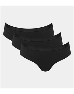 Комплект из трех трусов-шортов Go Casual черный Sloggi