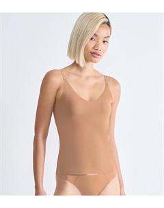 Майка-карасо на тонких бретелях Zero Feel 20 бежевый Sloggi