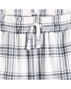 Пижама с надписью низ с принтом в клетку бежевый La redoute collections