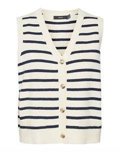 Жилет в полоску синий Laredoute