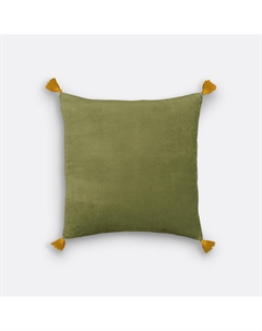 Чехол на подушку Velvet зеленый Laredoute