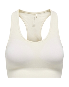 Спортивный топ-бюстгальтер бежевый Only play