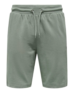 Шорты из мольтона зеленый Laredoute