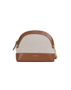 Сумка с ремешком из ткани и кожи JULIET TOILE каштановый Laredoute