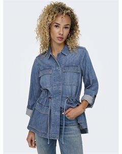 Куртка из джинсовой ткани синий Laredoute