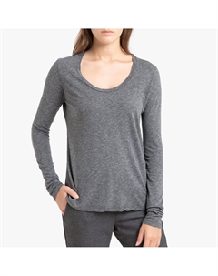 Футболка с круглым вырезом и длинными рукавами JAC серый Laredoute