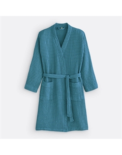 Халат-кимоно вафельный 350 гм Tifli синий La redoute interieurs