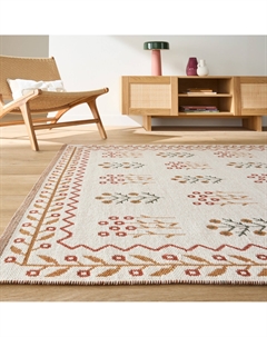 Шерстяной ковер с коротким ворсом Justin разноцветный Laredoute