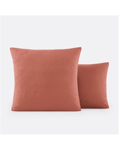 Наволочка детская однотонная из органического хлопка Scenario розовый La redoute interieurs