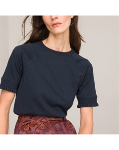 Футболка с круглым вырезом синий Laredoute