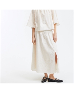 Юбка длинная из английского шитья бежевый La redoute collections