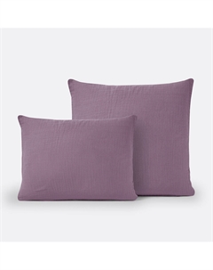Детская наволочка из однотонной хлопчатобумажной газовой ткани Kumla фиолетовый La redoute interieurs
