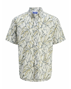 Рубашка из хлопка с принтом белый Laredoute