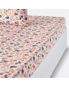 Простыня натяжная из осветленного хлопка Callas розовый La redoute interieurs