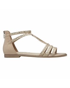 Сандалии с закрытым задником на застежке бежевый Tamaris