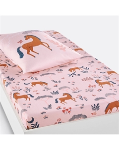 Простыня натяжная из хлопка Bagatelle розовый La redoute interieurs