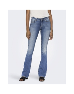 Джинсы расклешенные со средней посадкой синий Laredoute