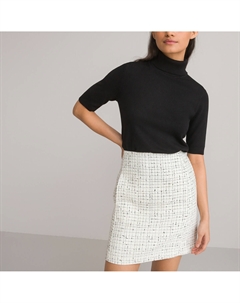 Базовый джемпер короткие рукава черный Laredoute