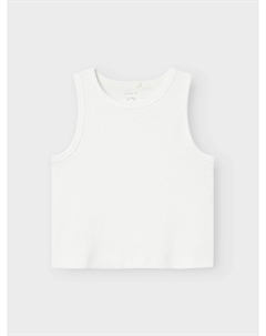 Топ с отделкой в рубчик белый Laredoute