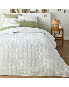 Стеганое покрывало 100 хлопок Zig Zag Scenario белый Laredoute