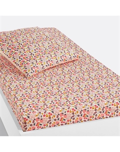 Простыня натяжная детская Fraise розовый La redoute interieurs