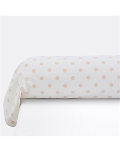 Наволочка на подушку-валик с рисунком в горошек 100 хлопок Clarisse розовый La redoute interieurs