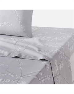 Простыня из хлопкового сатина Natsumi белый Laredoute