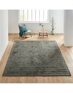 Ковер XXL 100 Tencel с эффектом состаренной ткани Izri зеленый Laredoute