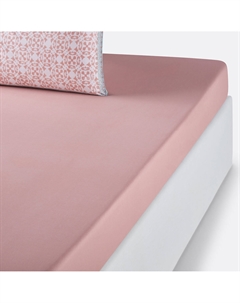 Простыня натяжная из хлопка Yucatan розовый La redoute interieurs