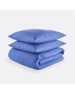 Пододеяльник из осветленного хлопка Nikki синий La redoute interieurs