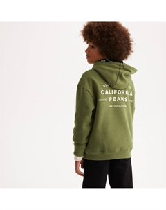 Толстовка оверсайз с принтом зеленый Laredoute