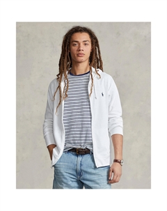 Свитшот на молнии с капюшоном белый Polo ralph lauren