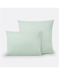 Наволочка однотонная из поликоттона Scenario зеленый Laredoute
