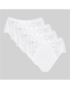 Комплект 3 1 бесплатно трусы-слипы миди Chic белый Sloggi