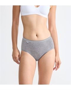 Комплект из трех трусов-слипов миди Basic серый Sloggi