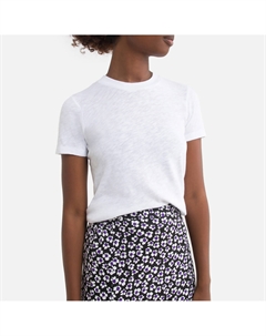 Футболка с круглым вырезом и короткими рукавами SONOA белый Laredoute