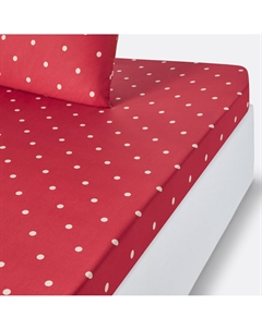 Простыня натяжная 100 хлопок Edelweiss красный Laredoute