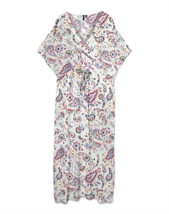 Платье-кафтан длинное белый Vero moda